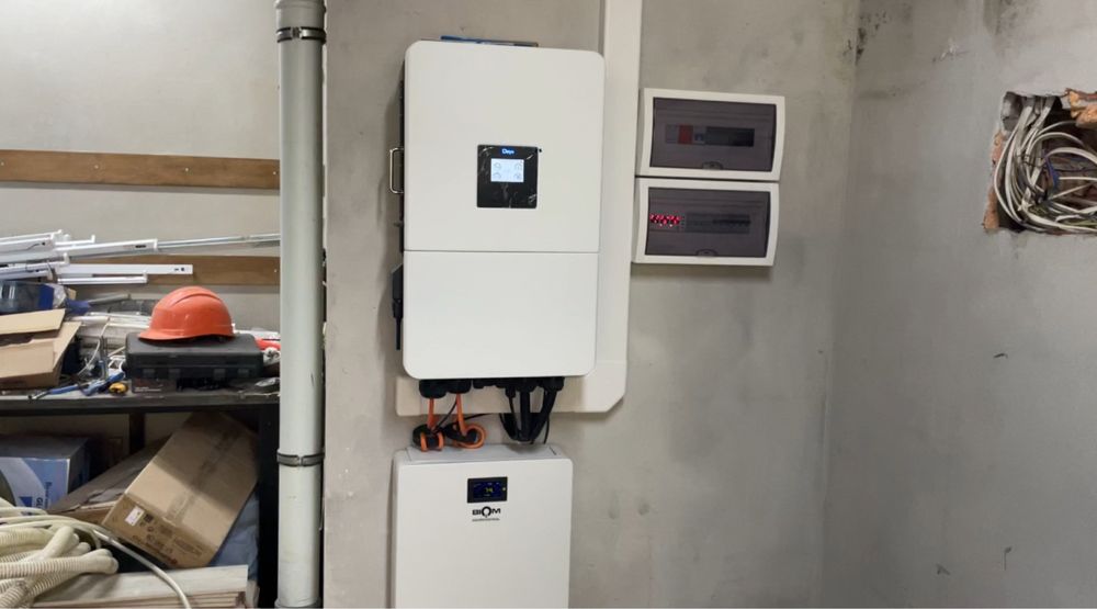 ПРОФЕСІЙНА Сонячна станція, сєс гібридний інвертор та lifepo4