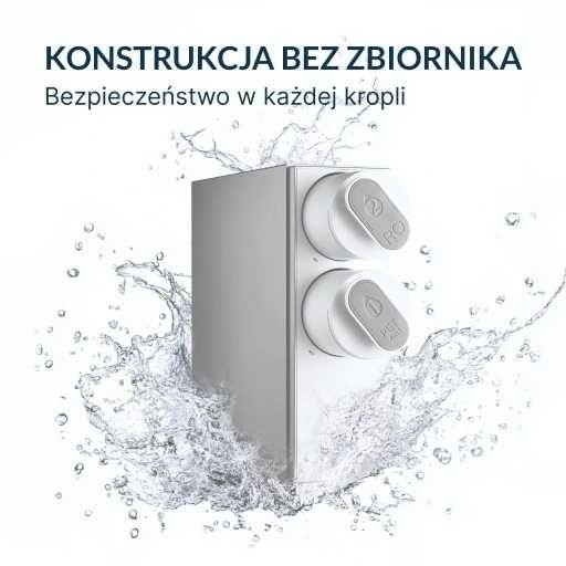 SYSTEM FILTRACJI WODY PITNEJ VIO 1200T z Led-kranem-Wydajność 3,1 l/m