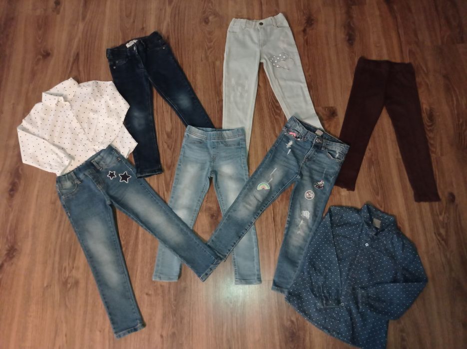 Mega Giga Paka ubranek dla dziewczynki  3 - 5/6 lat. Zestaw ubrań