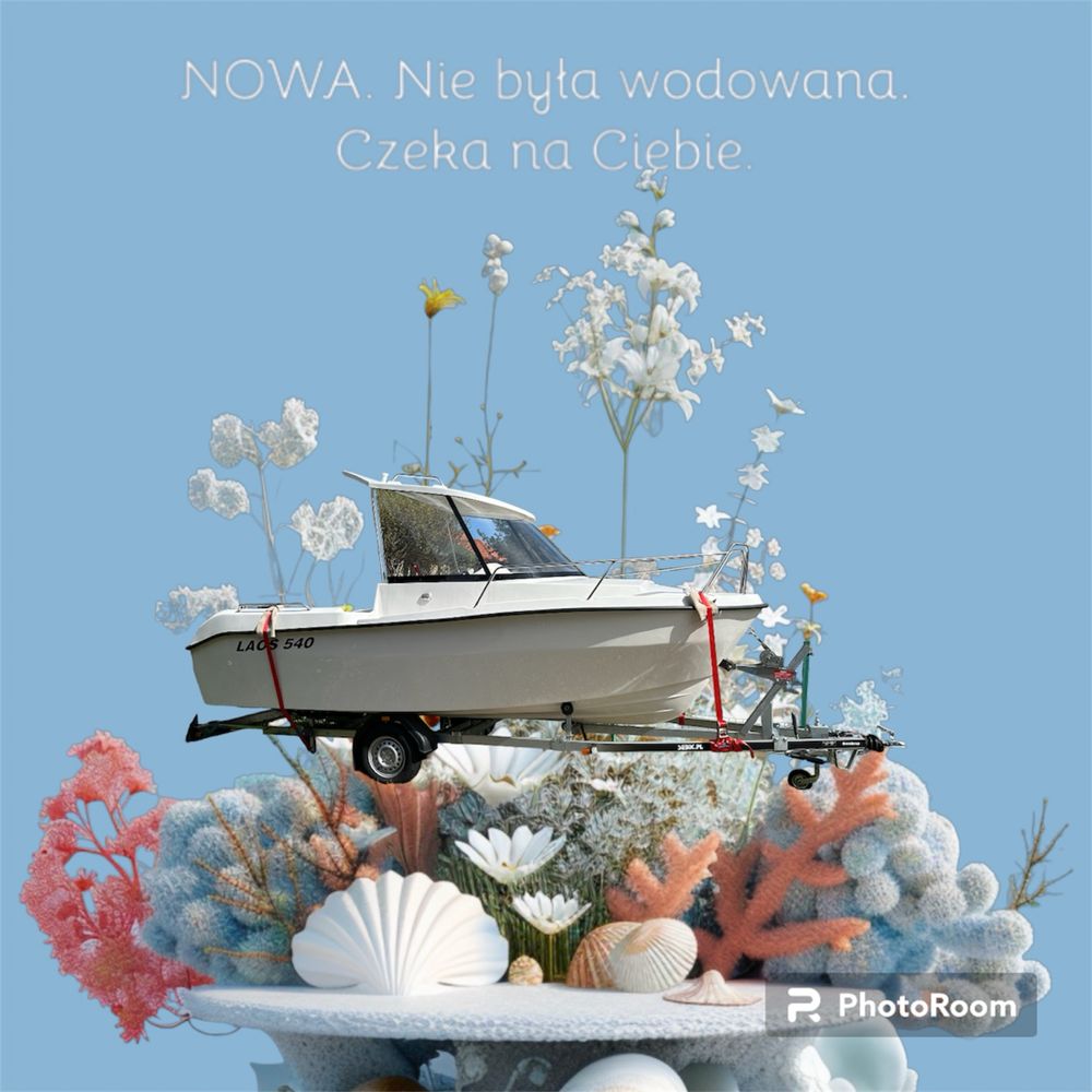 Laos 540 NOWA motorówka łódź jacht motorowy 2023 przyczepa silnik 60KM