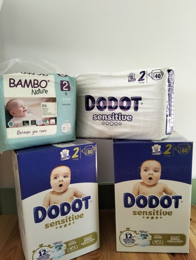 Fraldas Dodot Sensitiv Tam 2