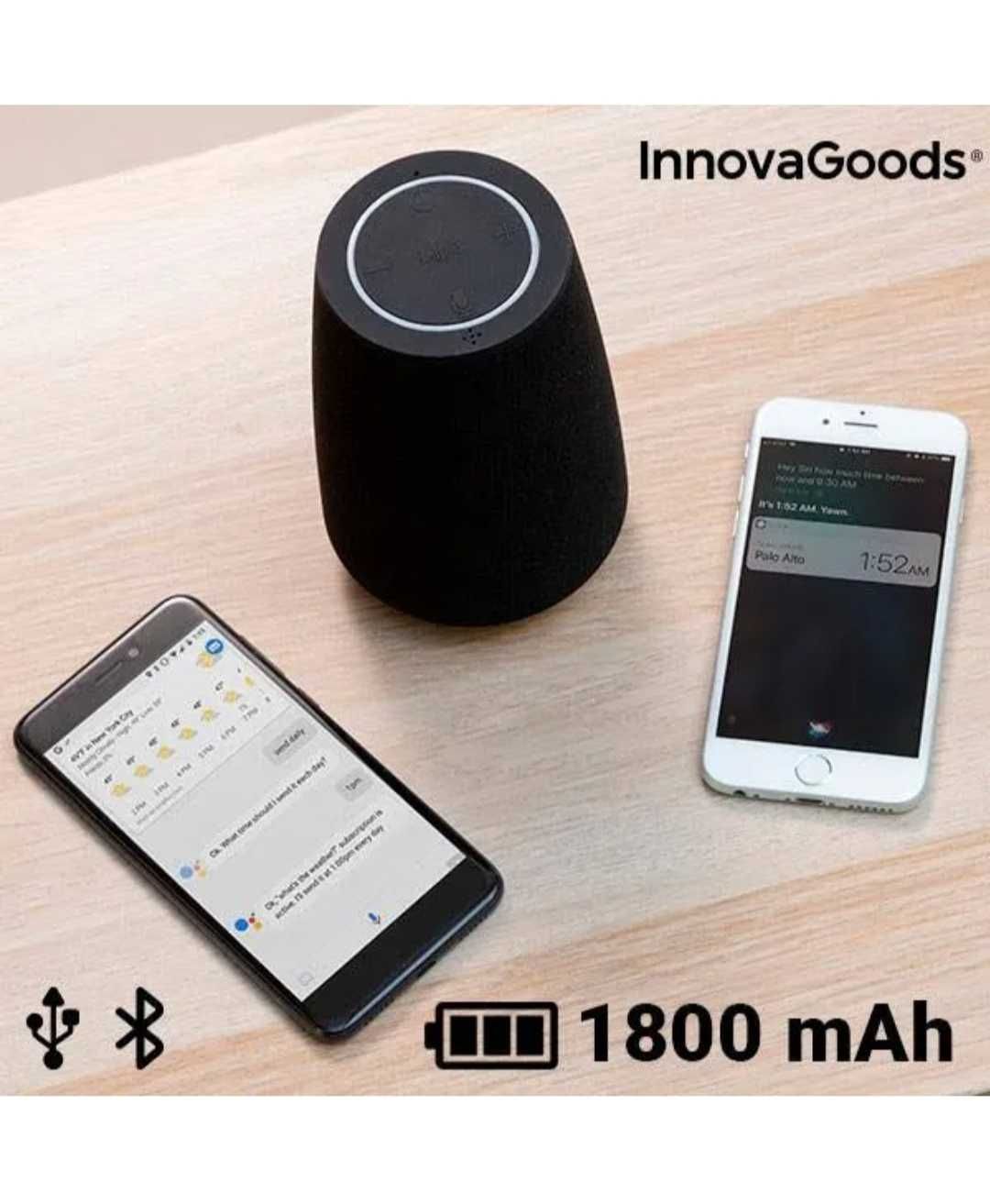 Coluna de som com assistente de voz Innova Goods (nova)