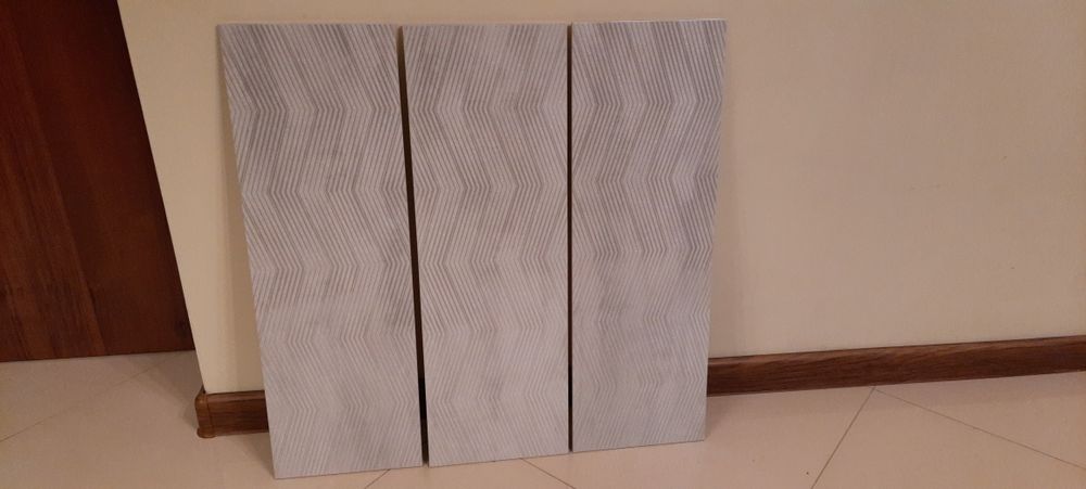Płytki dekor spectre white geo dekor 25X75