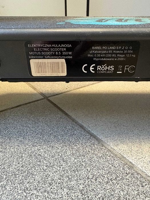 Hulajnoga elektryczna Motus Scooty 8,5 350W