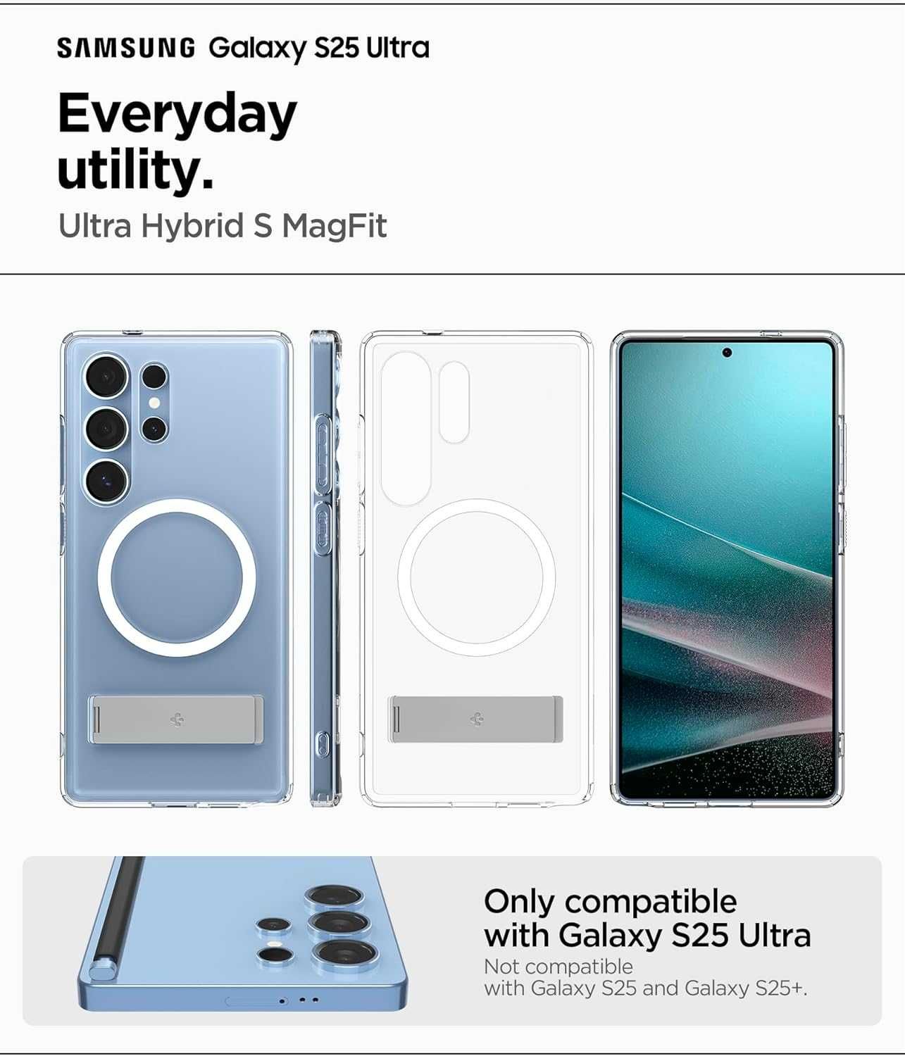 Прозрачный чехол Spigen Ultra Hybrid S Чехол для Galaxy S25 Ultra