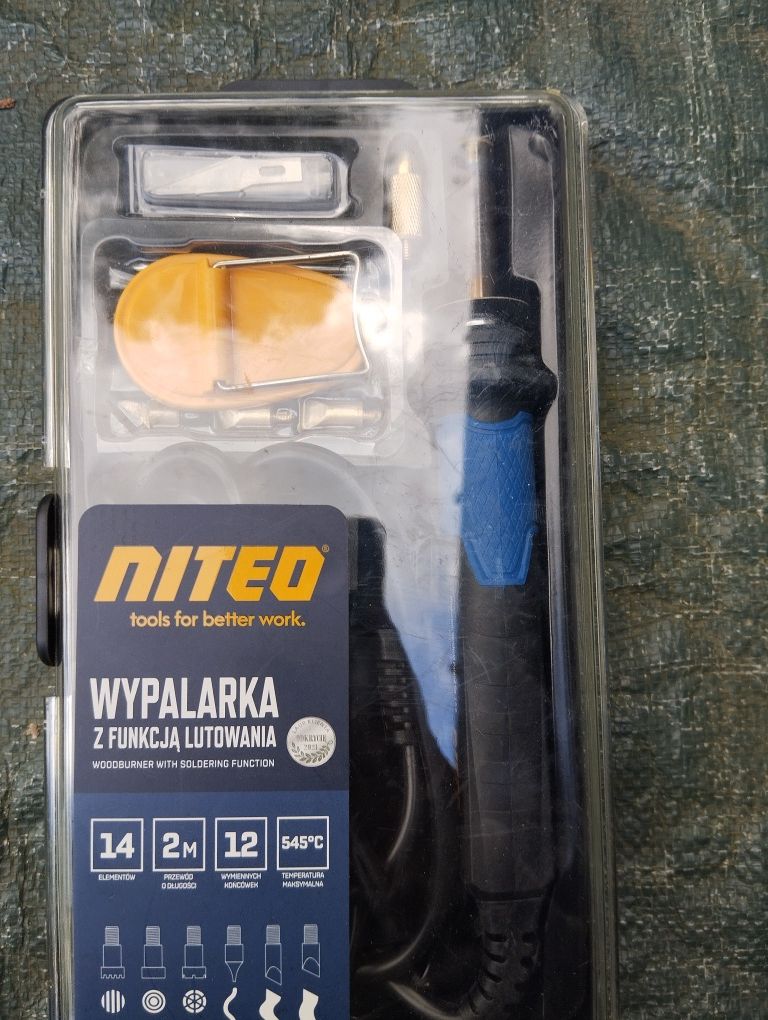 Zestaw elektronarzędzi opalarka wypalarka z lutownicą multiszlifierka