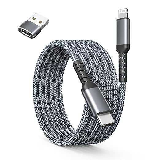 Kabel ładowarki USB C do Lightning 3M z adapterem USB A