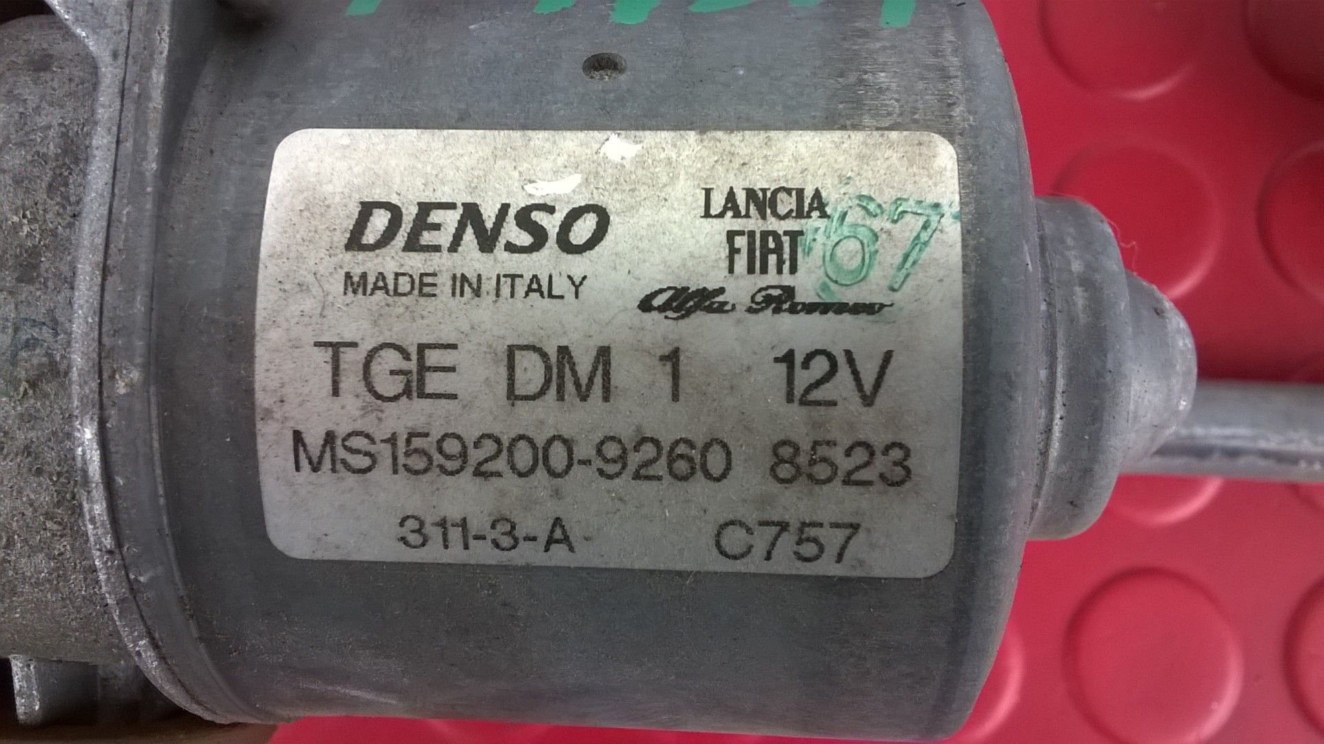 Motor Limpa Vidros Frente-9260 [Fiat Panda]