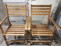 Krzesło ogrodowe drewniane 2 szt. Ikea