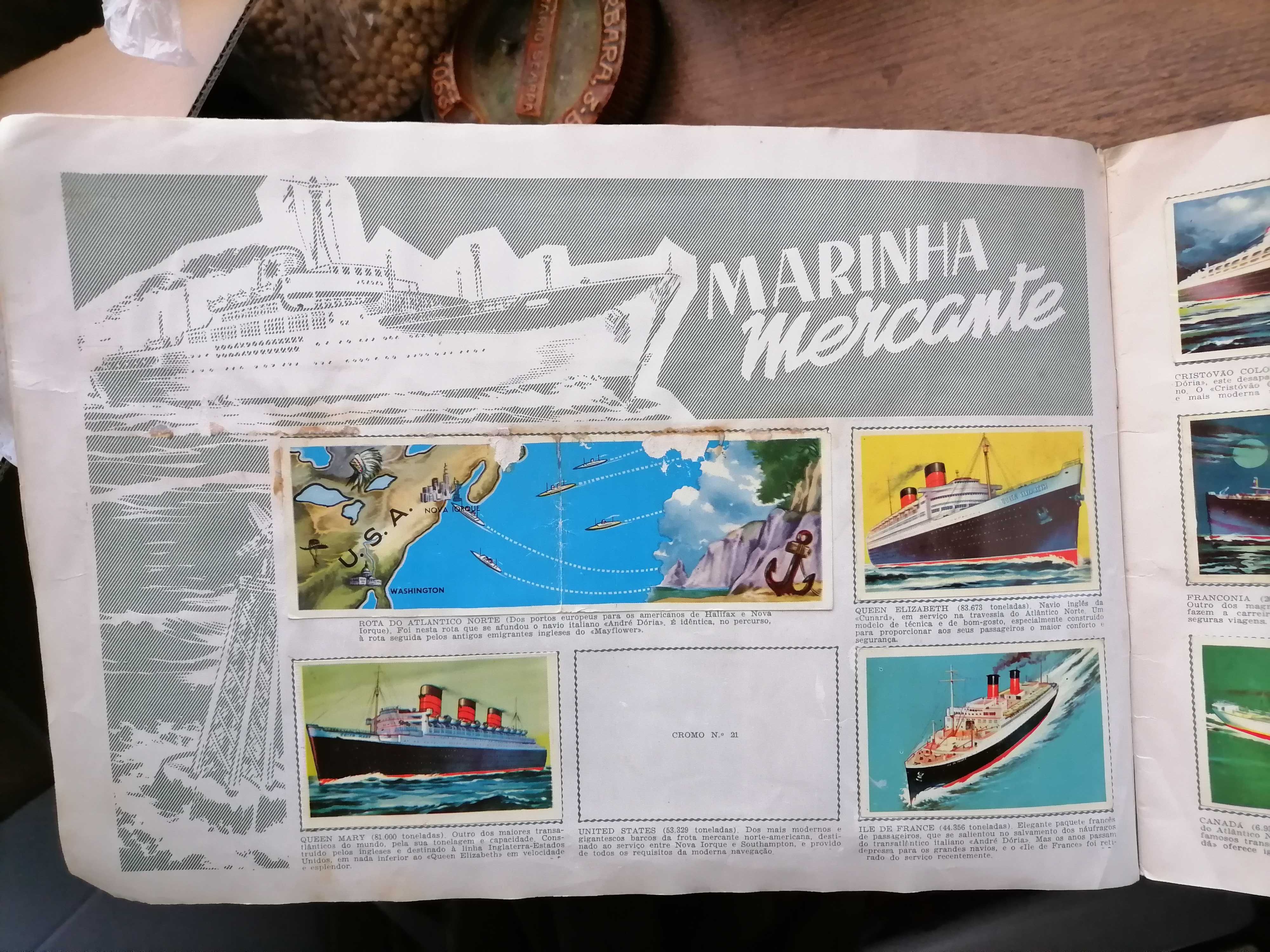 Caderneta Cromos NAVIOS E NAVEGADORES
