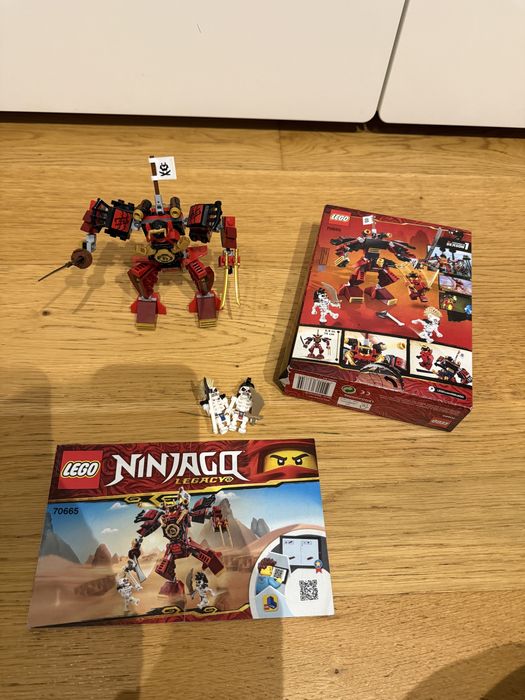 LEGO Ninjago 70665 The Samurai Mech – komplet, pudełko, instrukcja