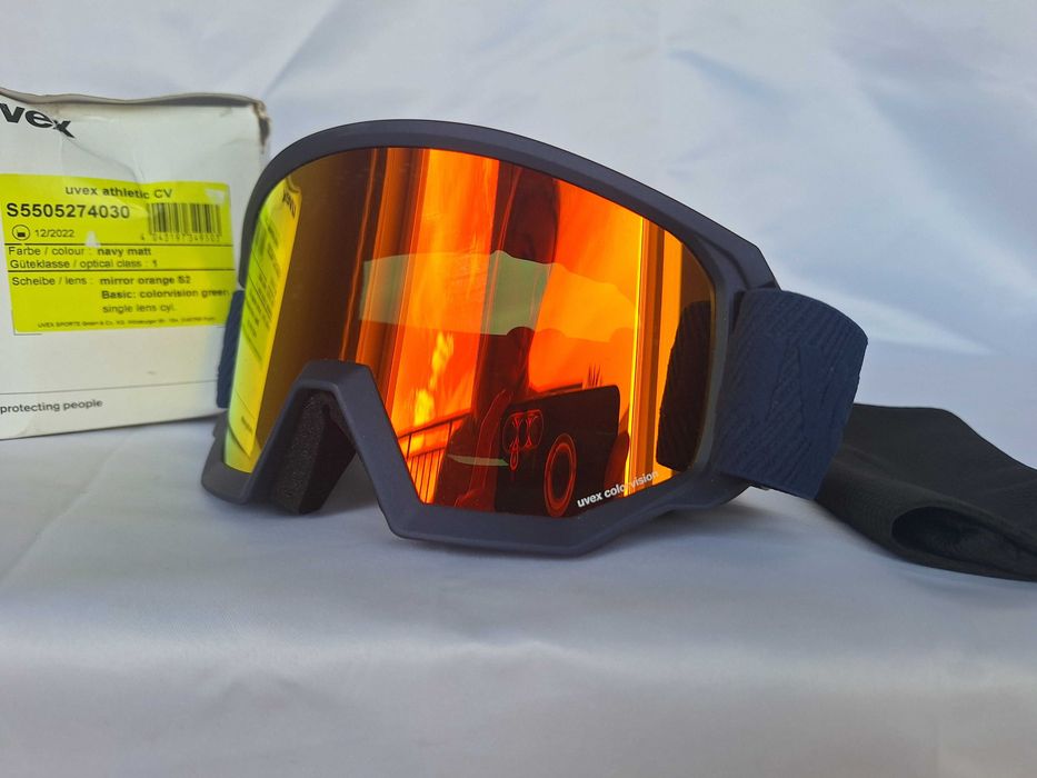 Gogle narciarskie Uvex Athletic CV Navy Mat S2