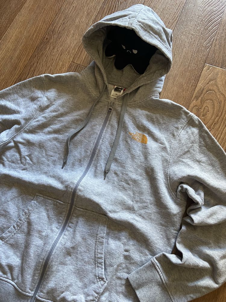 Зіп худі The North Face сірого кольору 10/10 Розмір М stone island