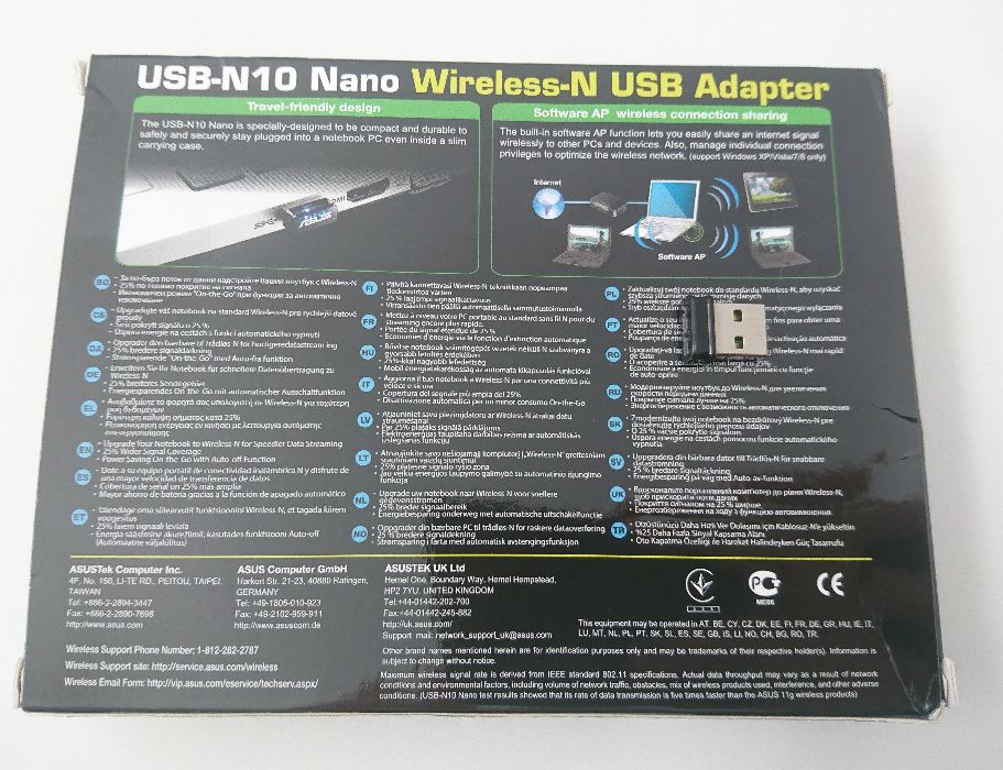 Adaptador Wifi Asus USB-N10