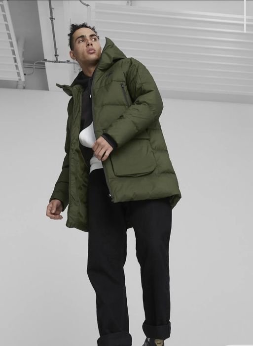 Чоловічий пуховик Puma Protective Hooded Down Coat.(Оригінал)Розмір М