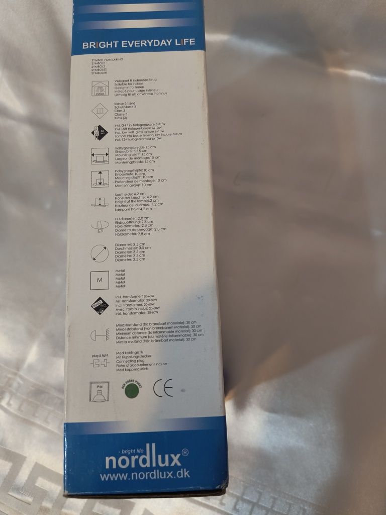 Nordlux halostar  6x 10w Zestaw lamp Wpuszczany