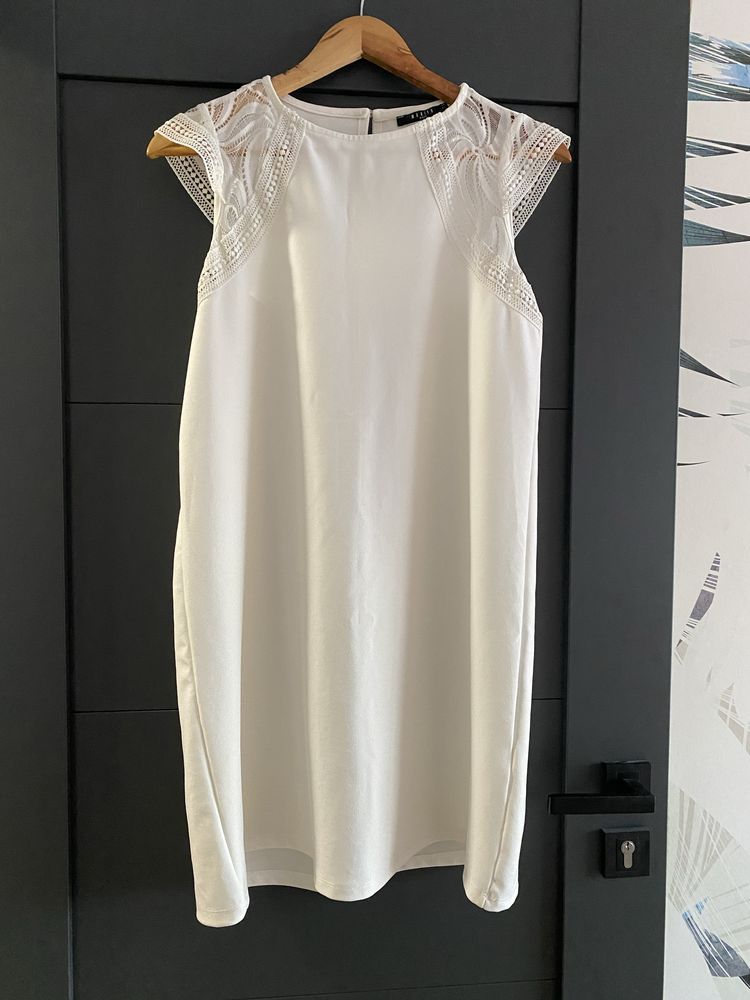 Biała sukienkab komunia chrzest mohito xs