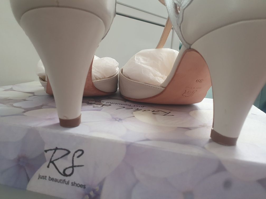 Buty ślubne taneczne Rachel Simpson Gardenia 100% skóra