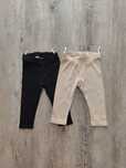 Legginsy niemowlęce prążkowane 2pak H&M 80