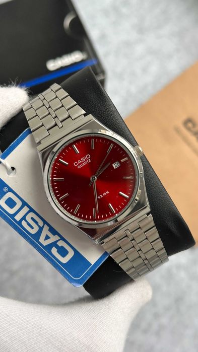 Годинник Casio MTP-VC01 Silver Red / Часы наручние касио A159 | AQ 230