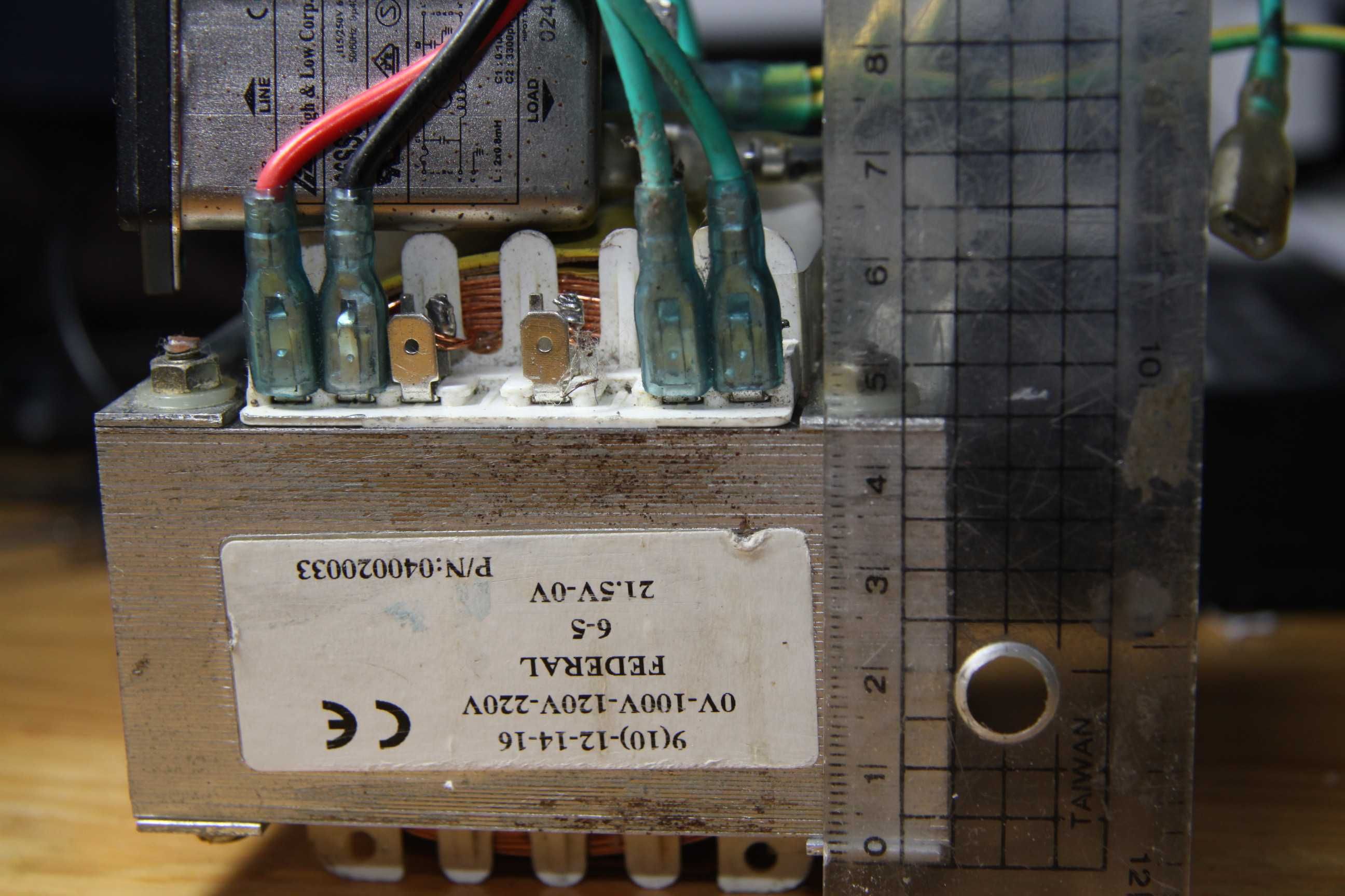 Трансформатор (220-110v) понижуючий (9(10)-12-14-16) 21-0v 280вт + EMI