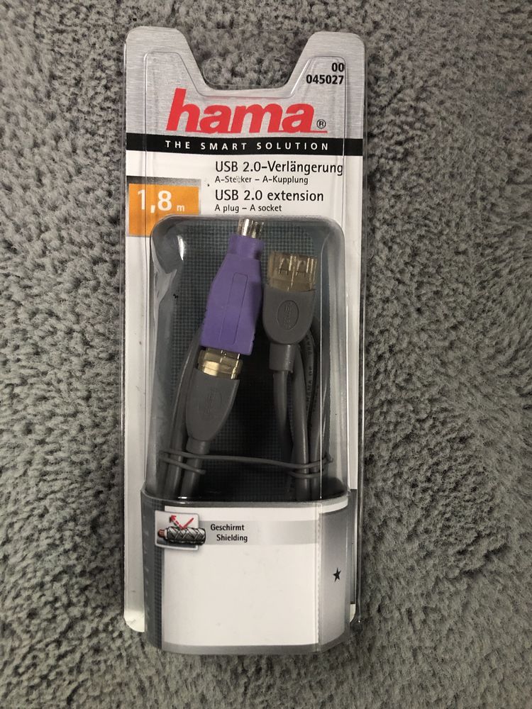 Przejściówka USB 2.0 Wtyk A - Gniazdo A HAMA
