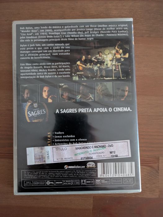 NOVO e SELADO DVD " Mascarado e Anónimo " 2003