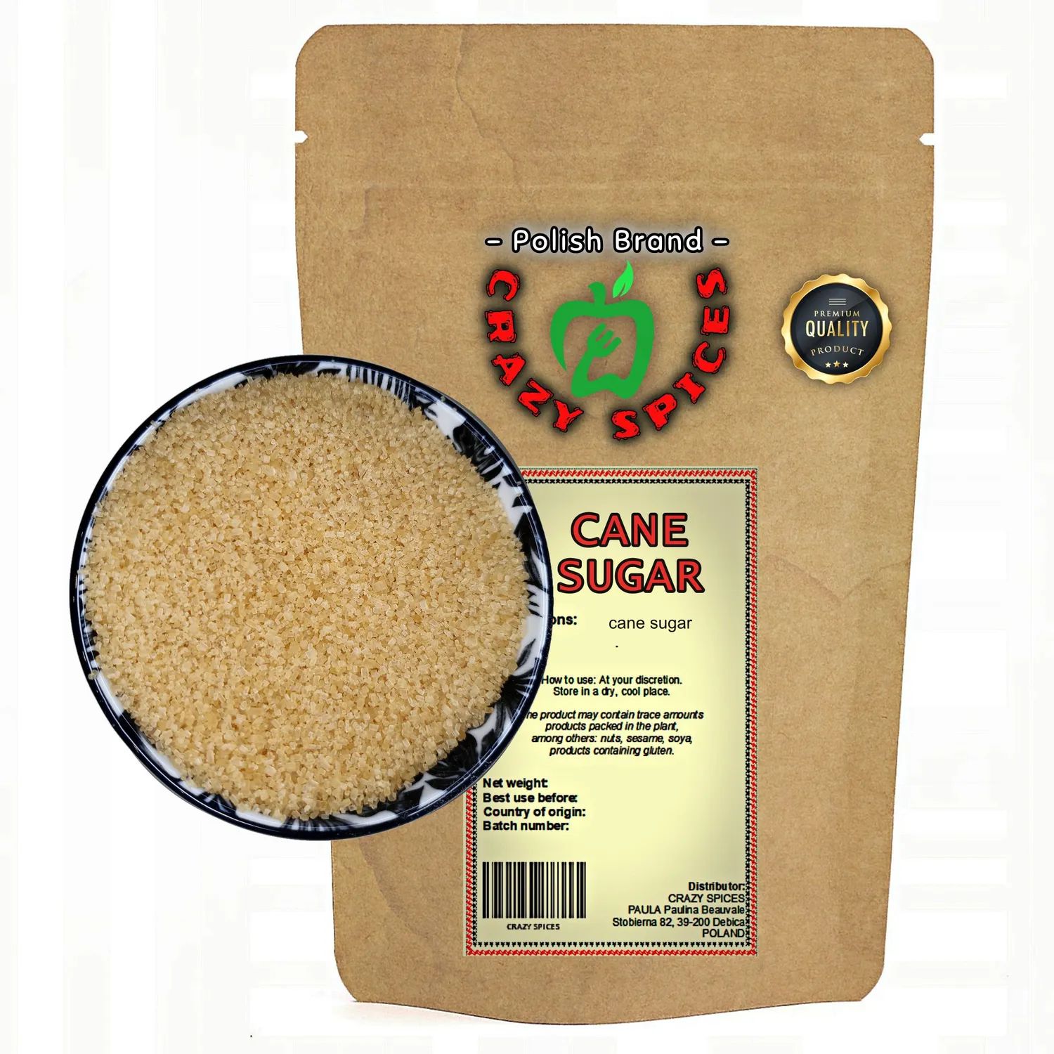 Cukier Trzcinowy 1kg – Prawdziwa Słodycz z Natury od CrazySpices