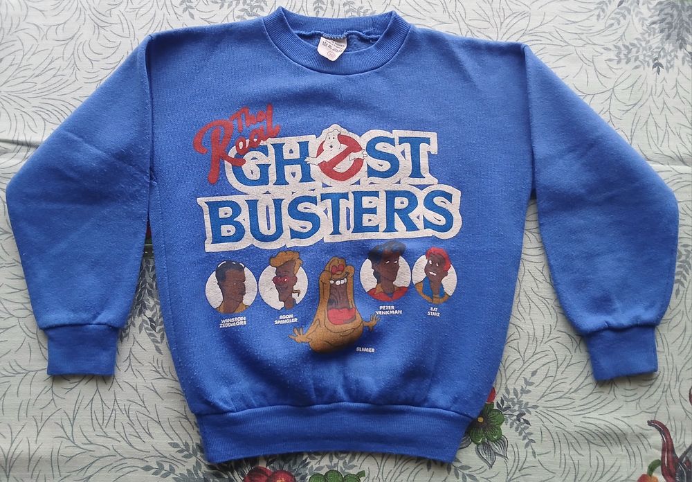Винтаж свитшот мерч мультфильм The Real Ghostbusters 1986г