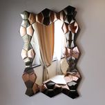 Lustro glamour prostokątne 75x102 cm M-0671