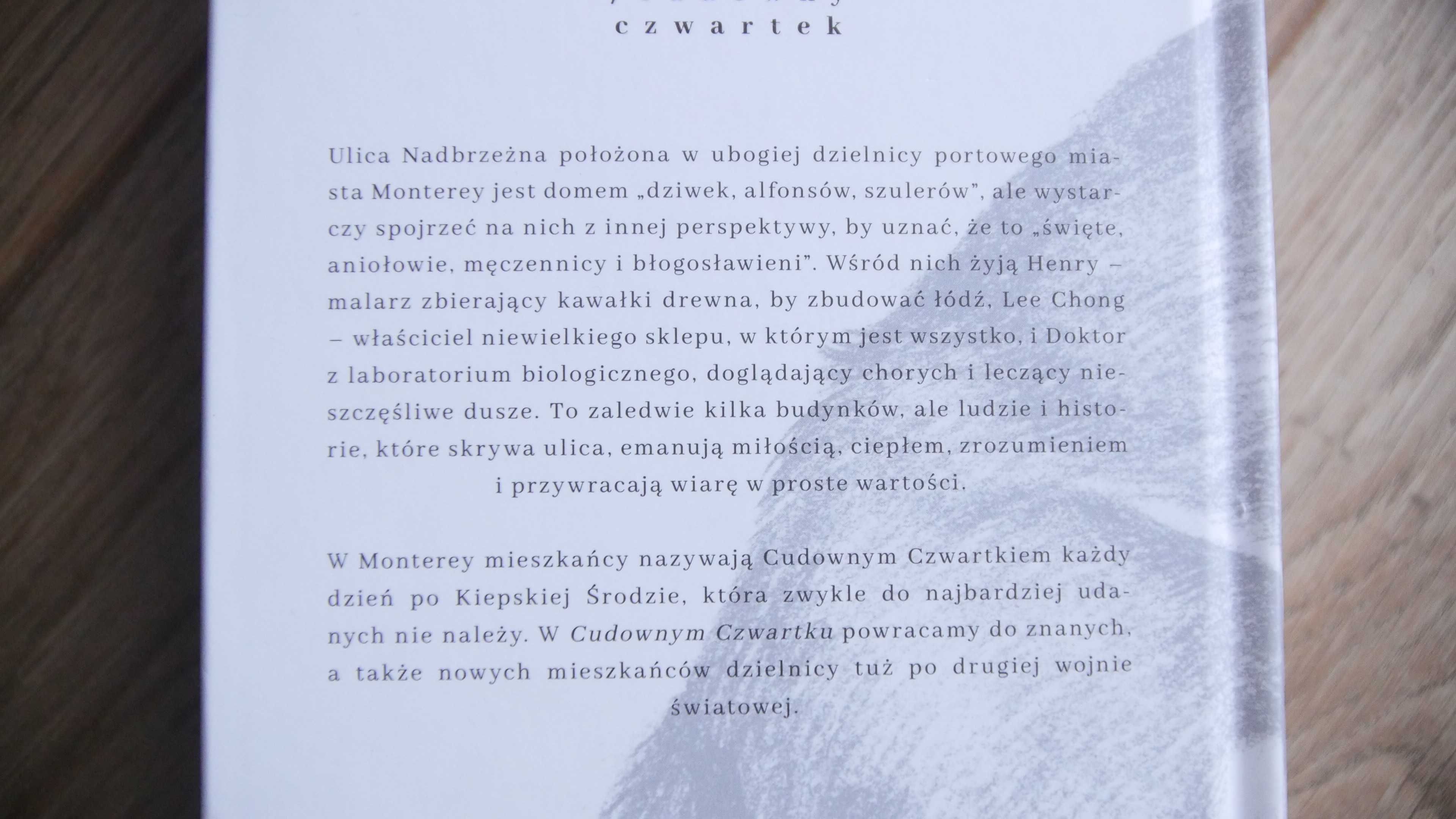 "Ulica nadbrzeżna" / "Cudowny czwartek" - John Steinbeck
