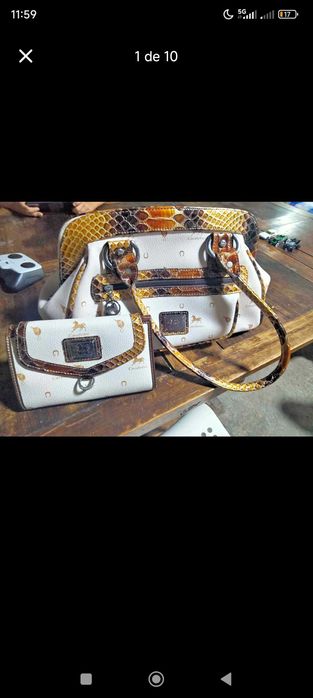 Malas de pele de marca