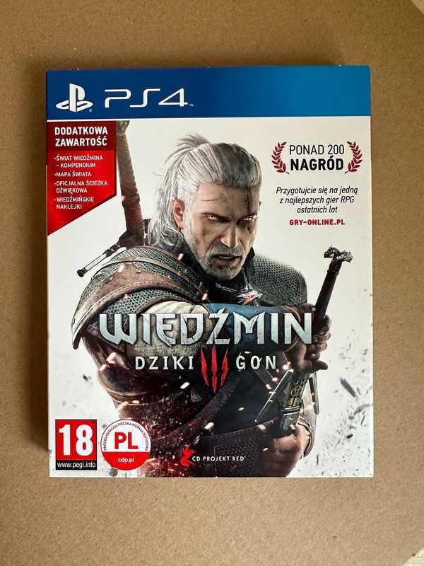 Wiedźmin 3 Edycja Premierowa PS4 PL - mapa, soundtrack, dodatki
