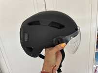 Kask rowerowy damski meski z magnetycznym wizjerem unisex