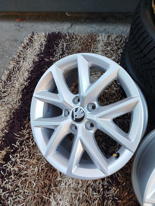 A134# KOŁA ALUFELGI Nowe 5x112 ZIMOWE  195/55R16" Vw Audi Seat Skoda