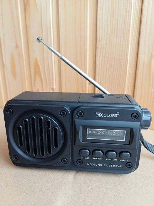 Радиоприёмник Golon RX-BT499VS bluetooth, солнечная панель, USB