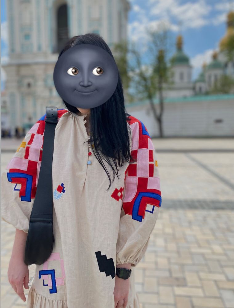 Сукня Etnodim лляна з вишивкою та аплікацією