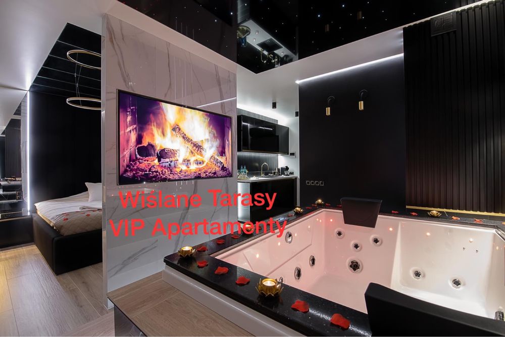 Kraków VIP Apartamenty z JACUZZI- Garaż- Wiślane Tarasy