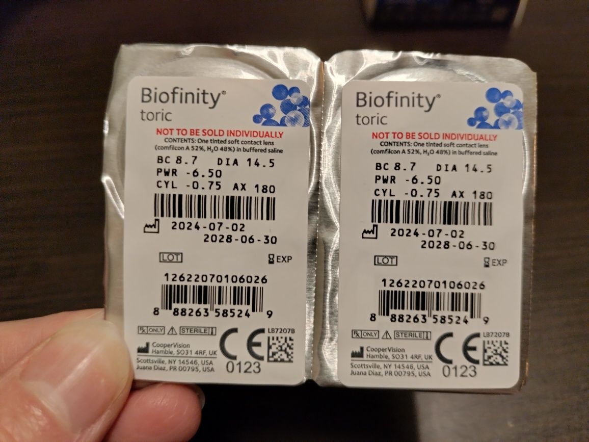 Biofinity toric soczewki miesięczne