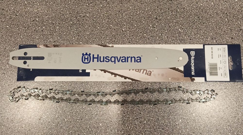 Husqvarna prowadnica oryginalna z łańcuchem.