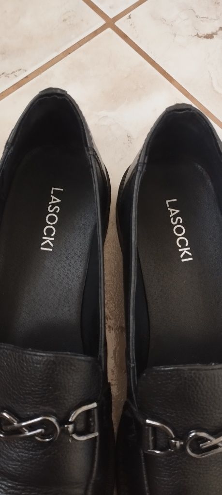 Lasocki Loafersy skórzane 38