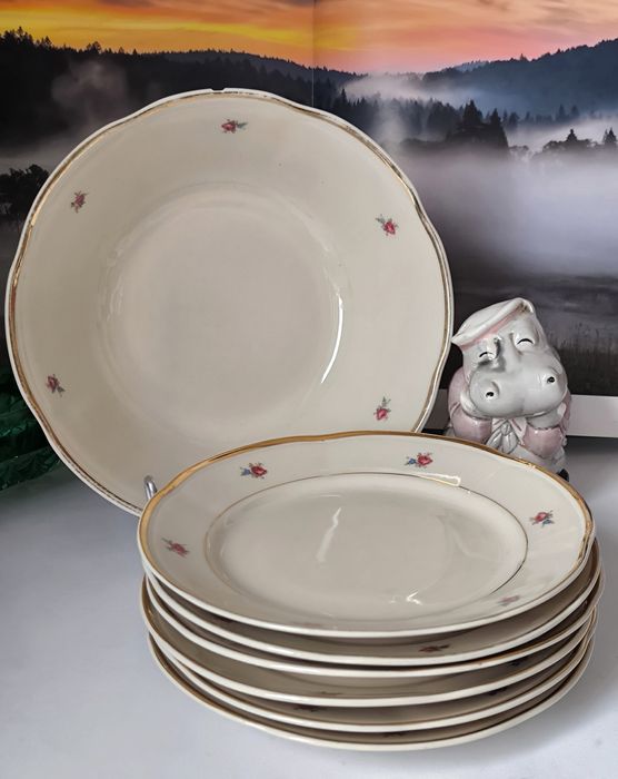 Serwis obiadowy Chodzież piękny stary porcelit