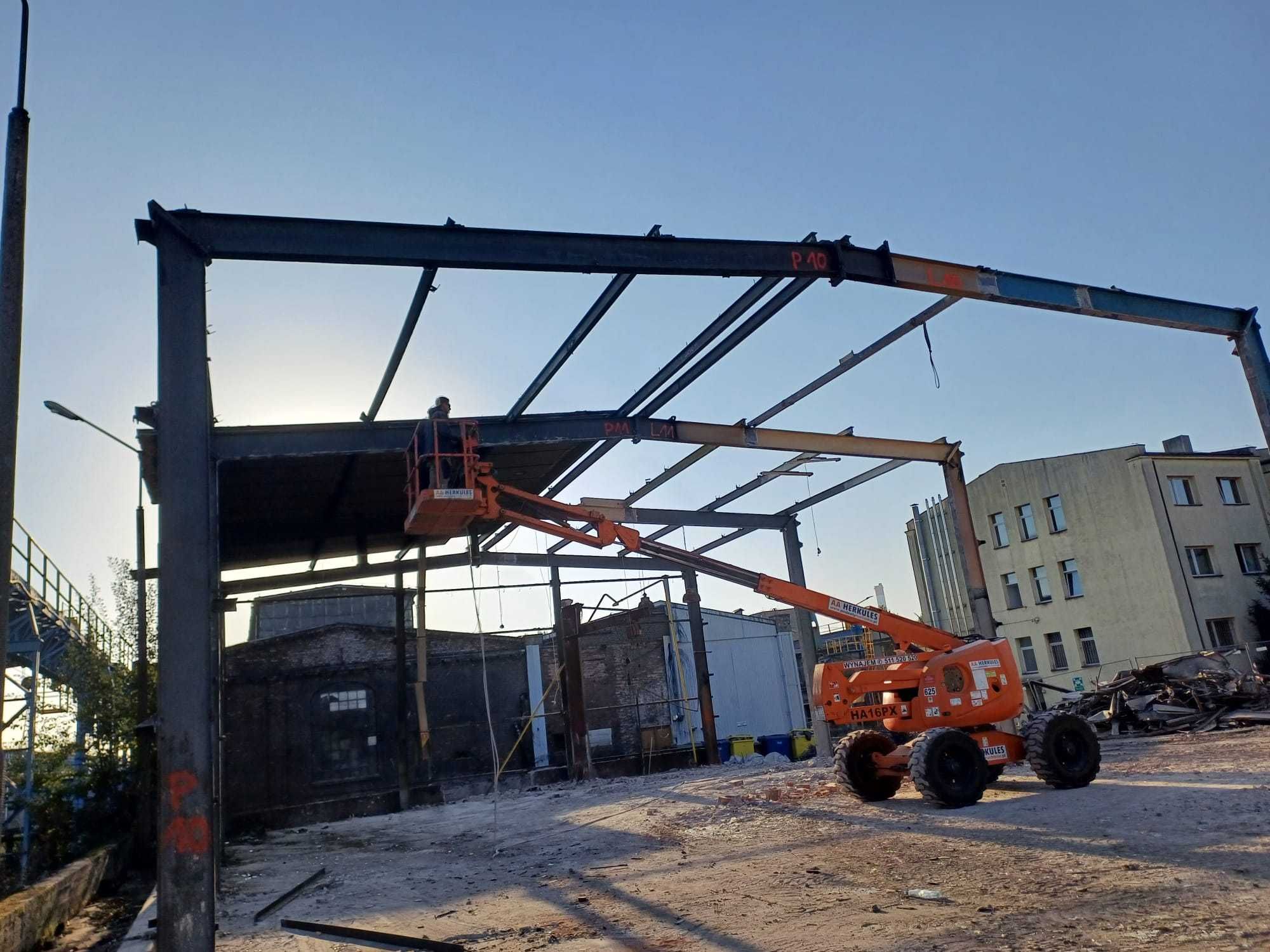 Konstrukcja stalowa hala pod suwnicę suwnica 14 x 60 x 6,2 Włocławek