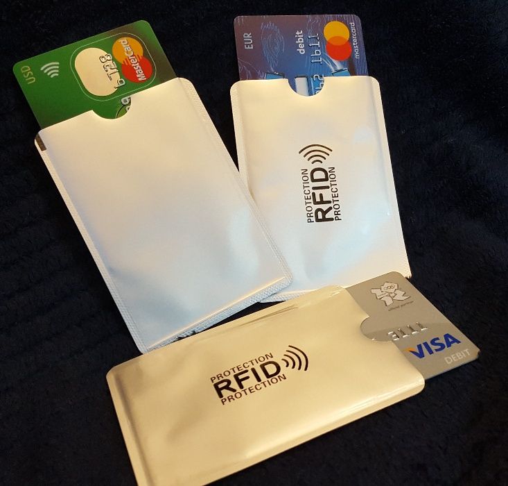 Ochronne Etui karty zbliżeniowe RFID ANTY SCAN osłona zabezpieczenie