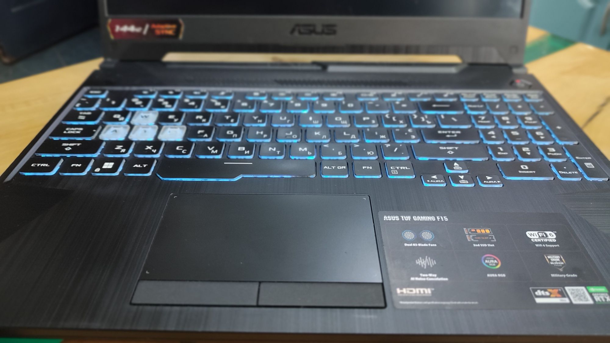Asus Tuf F15 RTX3050 Ti, 16Gb SSD 1,5Tb