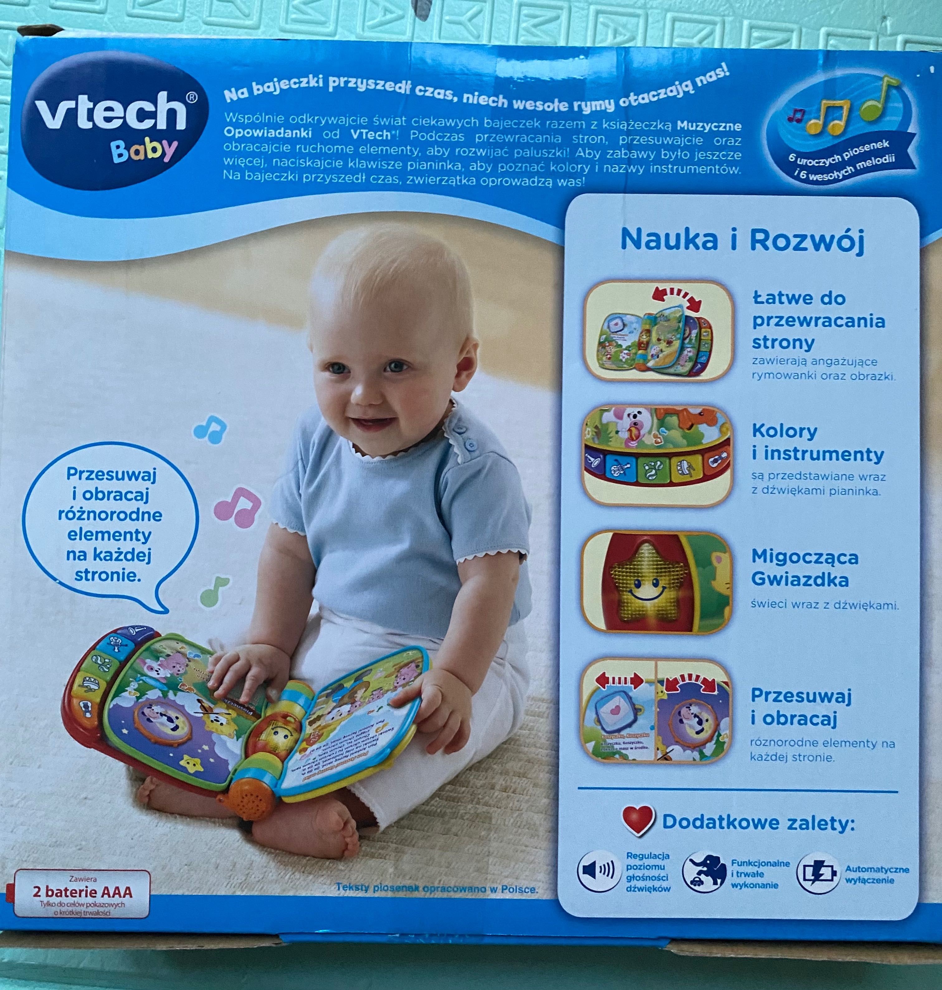 Vtech, Muzyczne Opowiadanki, książeczka, zabawka interaktywna Nowa