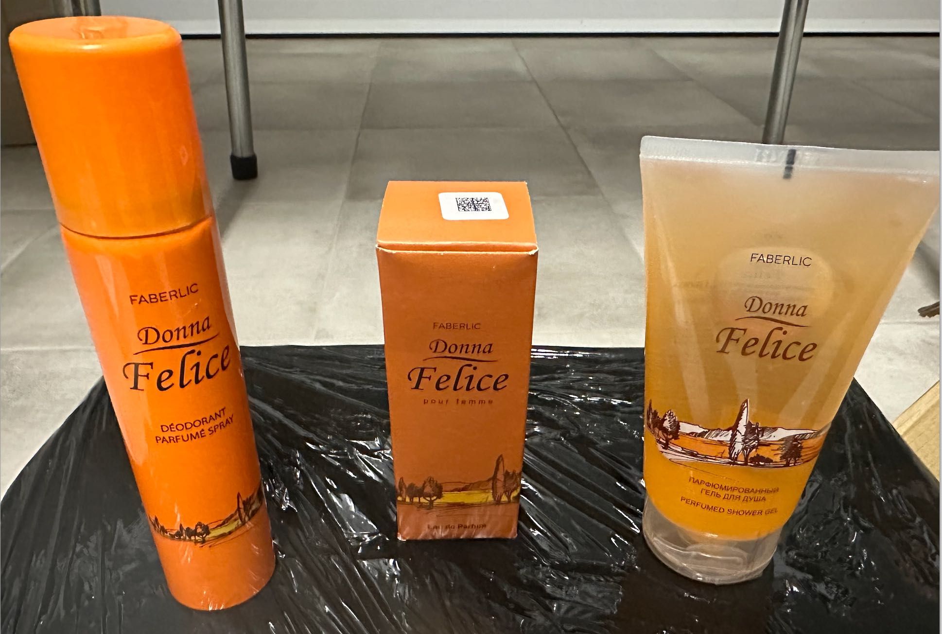 Perfume + Gel de Banho + Spray Perfumado Donna Felice Faberlic
