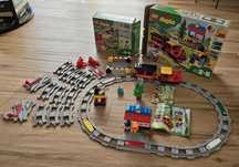 Klocki LEGO DUPLO 10874 Pociąg parowy + 10882 Tory zestaw