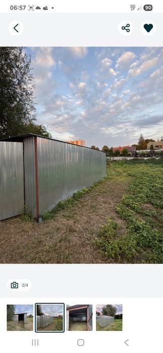 Garaż blaszany 6x4 jak nowy