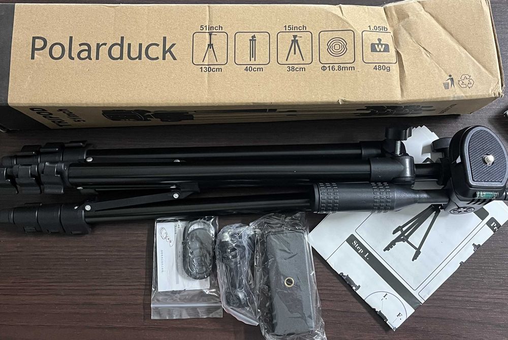 Statyw do telefonu Polarduck 130cm z pilotem